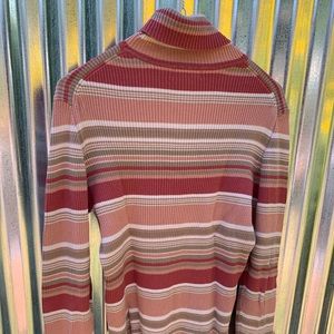 Old Navy Pink/Green/White Turtleneck